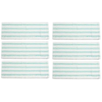 6 Pack For Leifheit 52120, 52121 Mop Cloth Flat Replacement Head Micro Fibre 42 Cm Dry And Wet Usage Mop Cloths Pad Floor Clean