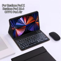 Wireless Bluetooth Backlight Keyboard Mouse Case for Realme Pad X 10.4 Realme Pad 2 Mini OPPO Pad Air with Keyboard Casing Cover
