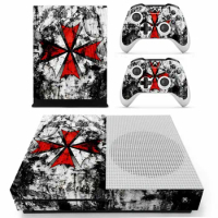 Biohazard Umbrella Cover Skin Sticker Decal Protector For Xbox One S Console Controllers for Xbox One Slim Skin Stickers Vinly