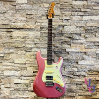 現貨可分期 贈千元配件 日本品牌 Bacchus BST-2-RSM/R 單單雙 電 吉他 可切單 紫色 烤楓木琴頸