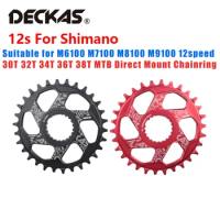 DECKAS 1X12s MTB Chainring Direct Mount Crankset Aluminum Alloy Narrow Wide Bike Chainwheel for Shimano M6100 M7100 M8100 M9100