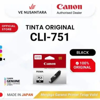 100% ORIGINAL Tinta Canon CLI 751 Cyan - Printer iP8770 iX6770 iX6870 - CLI751C CLI751 BLACK