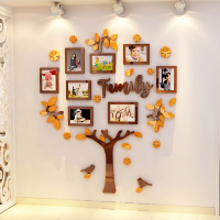 創意照片墻 家庭樹相框溫馨3d立體墻貼客廳臥室墻壁裝飾貼畫兒童房照片墻布置