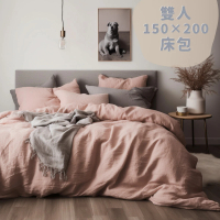MOONSTROLL 月行寢居 雙人 150×200 床包(單件素色床包 格子床包 床單 床罩 雙人床包)