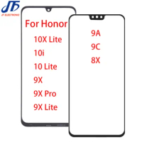 10Pcs Touch Panel Replacement For Honor 8X 9A 9C 9X Pro Lite Front Outer Glass Lens With OCA