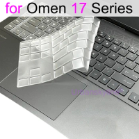Keyboard Cover for HP Omen 17 17t 17z Plus 17-ck 17-cm 17-cb 17-an x Gaming Silicone Protector Skin Case Accessory 17.3 inch