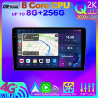 Owtosin 8Core 8G+256G Android 12 QLED 2K Bluetooth 5.0 Car Multimedia For Toyota Celica T230 1999-2006 GPS CarPlay Stereo Radio