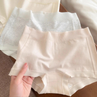 Quần lót boxer nữ 2025 Petinju Kecil ôm hông ~ 7A, kháng khuẩn, cotton nguyên chất, dáng boxer, trơn