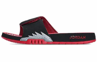 JORDAN HYDRO 5 RETRO BLACK PARTICLE GREY UNIVERSITY RED