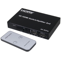 【伽利略】HDMI 4K@60Hz 影音分配器 2進4出 Slim版(HDS204AS)