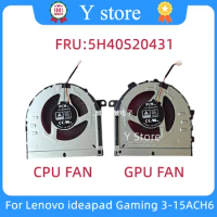 Y Store New Original For Lenovo Ideapad Gaming 3-15ACH6 82K2 Laptop Cooling Fan 5H40S20431 Fast Ship