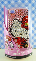 【震撼精品百貨】Hello Kitty 凱蒂貓 HELLO KITTY iPhone4貼鑽手機殼-粉和服 震撼日式精品百貨