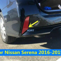 For Nissan Serena e-Power Highway Star 2016-2019 Car Styling Accessories Rear Light Tail Fog Lamp Warning Reflector Trim Cover