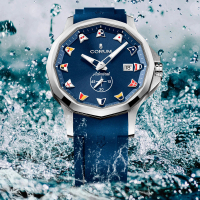 CORUM 崑崙錶 ADMIRAL 42海軍上將機械腕錶-42mm藍(395.110.20/F373 AB52)