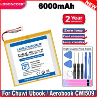 LOSONCOER 6000mAh Tablet Battery For Chuwi Ubook / Chuwi Aerobook CWI509 HW-31130148 H-31130148P Tablet PC 7-wire Batteries