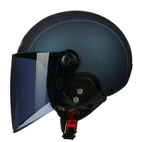 野馬頭盔摩托車四季半盔男女通用電動車安全3C認證冬季騎行保暖帽