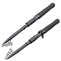 Fishing Rod Carbon Hand Rod 5-7 Sections Telescopic 4.9-5.9-6.9ft Rod With Fishing Line Reel Seat Spinning Rod/ Casting Rod