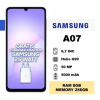 ZS - Samsung Galaxy A07 [PLUS ADAPTOR] [4GB+64GB] [4GB+128GB] [6GB+128GB] - Mediatek Helio G99 - Cam