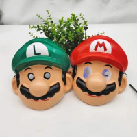 Super Mario Bros Anime Figures Mario Luigi Party Masks Cartoon Mask for Children Birthday Party Theme Decorations Supplies Gfits