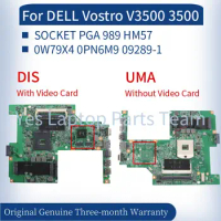 0W79X4 0PN6M9 09289-1 For DELL Vostro V3500 3500 Laptop Mainboard 056TK2 CN-0W79X4 SOCKET PGA 989 HM57 DDR3 Notebook Motherboard