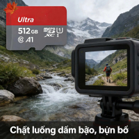 512GB MicroSDXC cho camera 360 độ - Dung lượng lớn cho video 360 độ 5.7K. Hàng mới nguyên seal, full