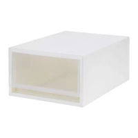 SOPPROT 組合式抽屜盒, 透明白色, 34x46x20.5 公分