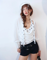 Remmus - Polka Dot Halter | Áo cổ yếm 2 lớp ngực hoạ tiết chấm bi (không kèm áo khoác ngoài)