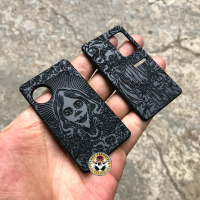 Black Alice Pattern Panel Dot V2 Outer Panel Acrylik Black Matte