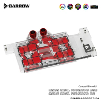 BARROW GPU Water Block For ASUS DUAL RTX 3070 Graphics Card ,VGA Cooler Radiator M/B 5V 3PIN ARGB SYNC BS-ASD3070-PA