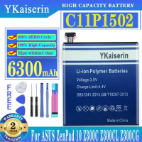 Phone Replacement Battery C11P1502 for ASUS ZenPad 10 ZenPad10 Z300C Z300CL Z300CG C11P1502 6300mAh High Capacity Batteria