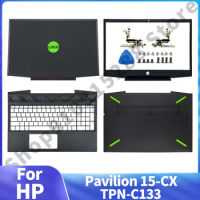 New For HP Pavilion 15-CX TPN-C133 Green Series Laptop LCD Back Cover/Front bezel/Hinges/Palmrest Upper Case/Bottom Case Green