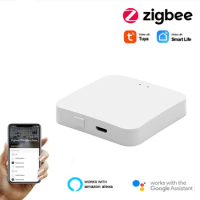 Tuya Smart Home Zigbee WiFi GateWay Hub Home Center Work With Alexa Google Home