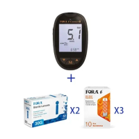 台灣製造 - Fora 6 多功能血糖機 + Fora採血針(100支) + Fora尿酸試紙(30張) – 快速準確測量尿酸指數 適用於關注尿酸人士  