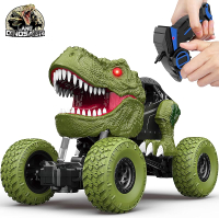 Remote Control Dinosaur Car for Kids Boys 2.4Ghz All Terrain Remote Control Dinosaur Truck with Ligh
