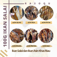 100 gram Ikan salai khas Riau, Sale selais, Patin, lais, Nila, Motan, Lele atau Limbat, Baung, Ikan 