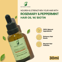 Nature's Dose Rosemary Peppermint Hair Oil Hair Growth Serum | Minyak Rambut Gugur Scalp Treatment 3