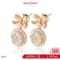 Anting-Anting Emas Tusuk Gemstone 16K Wahyu Redjo AN-16K-31737908-PMR