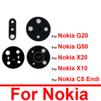 Rear Back Camera Lens Glass For Nokia G20 G50 X20 X10 C5 Endi Camera Lens Glass with Adhesive Sticker Repair Parts