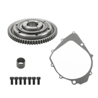 Starter Clutch One Way Gear 65T Bearing &amp; Gasket Parts Accessories For Yamaha Warrior 350 Raptor 350 Kodiak 400 4X4 Big Bear 350