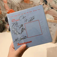 TWICE twice Autographed 1st album twicetagram +Photobook +Signed photo K-POP Blue version Rare