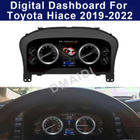 Car Digital Dashboard Instrument Linux System Cruiser LCD Speedometer Panel For Toyota Hiace 2019-20