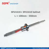 Rolled Ball screw SFU1610 RM1610 100mm 200mm 250mm 300mm 500mm 450mm