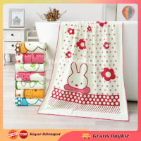Handukmall Handuk Bayi Handuk Anak Mandi Bayi Lembut Halus 50x100cm dan 60x120cm Rubah Baby Putih