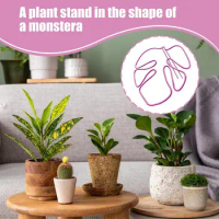 Monstera Plant Stake Sturdy Alumium Monstera Shape Support Pile Easy Installation Decorative Plant Stand Unique Multifunctional