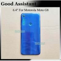 6.4 inch For Motorola Moto G8 XT2045 Back Battery Cover Door Housing case Rear Cover parts Replacement