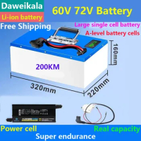 2024 Electric Vehicle Li-ion Battery 72v48v60v Super Capacity 200km Lithium Battery Electric Motorcycle Tricycle Lithium Battery