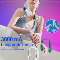 Kipas Angin Portable Leher Fan Lazy Neck Rechargeable USB