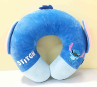【震撼精品百貨】Stitch 星際寶貝史迪奇 史蒂奇頸枕 藍色#52558 震撼日式精品百貨