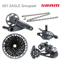 SRAM X01 XO1 EAGLE 1x12 12 Speed Groupset Dub Kit 32T 34T Trigger Shifter Rear Derailleur 10-52T Cassette Chain Crankset