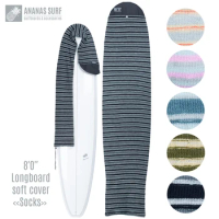 Ananas Surf 8'0" 240 cm Surfboard Sock 8 ft. Surfing Longboard Round Nose Soft Cover Bag Protective Stretch Terry Knit Fabric